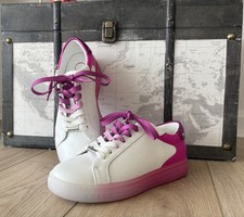 Jimmy Choo Roma Bianco/Fucsia US 7,5, Europa 38