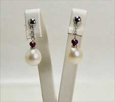 ORECCHINI ORO BIANCO 18 KT