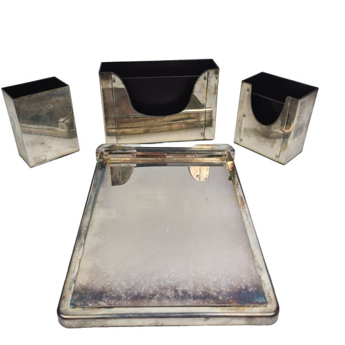 Antico set scrivania - set, silver