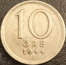 SVEZIA MONETA ARGENTO 10 ORE