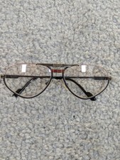 Occhiali Vintage Vista Ferrari F1 57-14 Montatura Aviator Metallo Nero/Oro