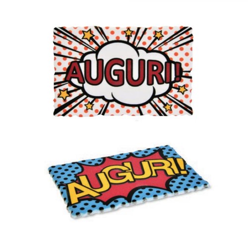 Targhetta auguri zucchero - targhetta, in