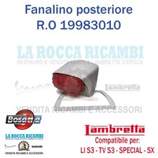 Fanalino Posteriore Lambretta LI / TV Serie 3 - SPECIAL - SX Dal 1961 AL 1968