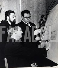 Foto vintage Accademici inventori sistema postale automatico, stampa 19x16 cm