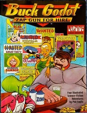 BUCK GODOT - ZAP GUN FOR HIRE - PHIL FOGLIO -1986 PAPERBACK - FOGLIO AUTOGRAPHED