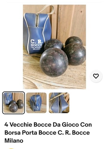 Vecchie bocce gioco con - da,