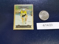 Timbro Fausto Coppi ciclista professionista italiano corsa su strada Ajman