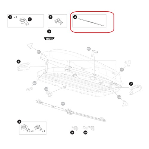 Thule sealing strip - nastro, di