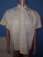 VALENTINO JEANS CAMICIA UOMO COLOR GIALLO MANICA CORTA TAGLIA M 100% COTONE