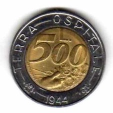 San marino 500 lire - -, unc