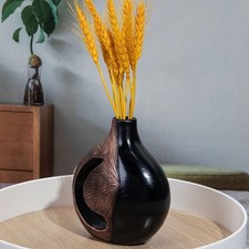Vaso decorativo moderno nero e