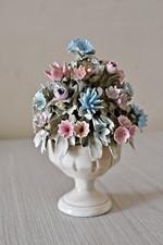 vasetto fiori capodimonte dipinto a mano