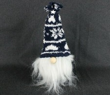 GNOMO NANO Blu Babbo Natale Decorazioni NATALIZIE Soprammobile Bambole Regalo