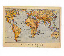 Franchigia Militare Planisfero Fascismo Regio Esercito Cartolina Viaggiata 1942