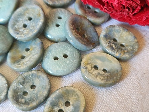 Lotto bottoni vintage - vintage, blu