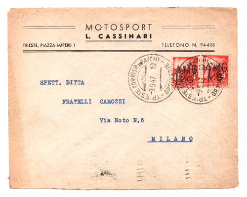 Amg trieste 1947 bella - trieste, 9/5/1947