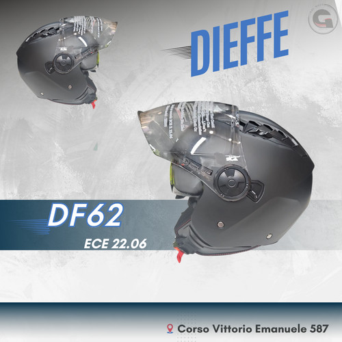 Casco jet dieffe df62 shiny - df62,