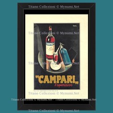 Anni '80 * Pubblicità Originale 'Marcello Nizzoli - Campari, l’Aperitivo' in Cor