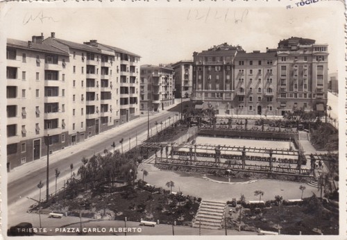 Cartolina trieste piazza - cartolina, di