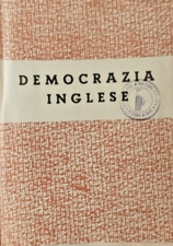DEMOCRAZIA INGLESE 1940 Libro
