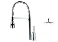 MISCELATORE MONOFORO BILLY NOBILI.rubinetto con mollettone per lavello cucina.