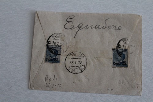 1924 lettera rodi a - rodi,