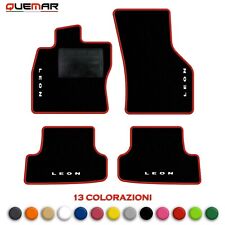 QUEMAR Kit Tappetini Auto per Seat LEON III 2012-2019 Set Tappeti PERSONALIZZATI