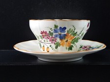 ANTICA TAZZA COLAZIONE CERAMICA VERBANUM STONE LAVENO DIPINTA FIRMATA ELENA 1934