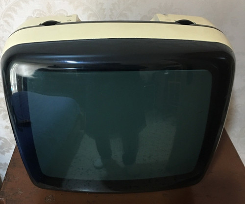 Vintage crt bianco - crt, 15"