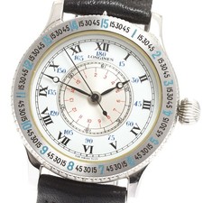 Orologio Uomo Automatico LONGINES Lindbergh Angolo Orario Quadrante Argento/Bianco_908579