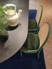 THONET VIENNA | MORRIS | SET 4 SEDIE SEDUTA IMBOTTITA FAGGIO CURVATO