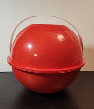 Set completo da picnic vintage rosso iconico INGRID GUZZINI MCM palla nidificazione per 6