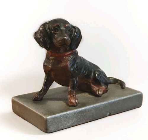 Bassotto cane statuetta antica - bassotto,