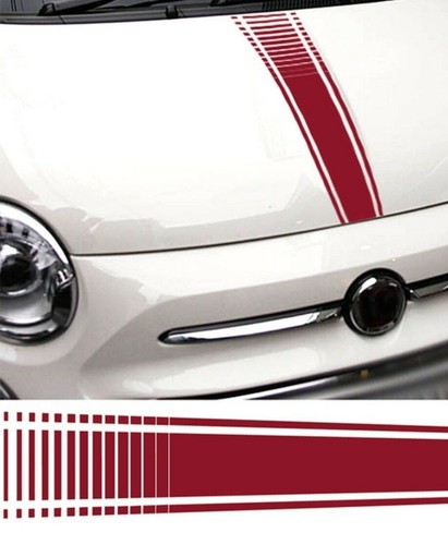 Adesivi cofano auto fiat 500 - adesivi,