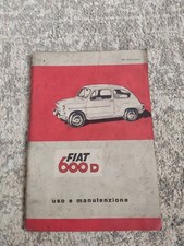 Fiat 600 D Uso E Manutenzione 1964