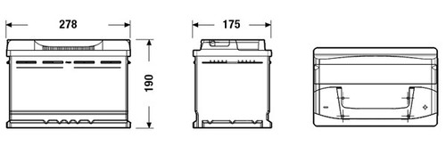 Batteria avviamento deta db740 - batteria,