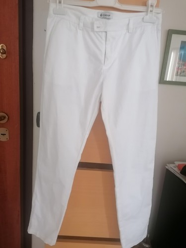 Pantalone bianco marca dondup - pantalone,
