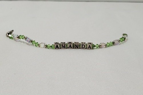 Bracciale cristallo con nome - bracciale,