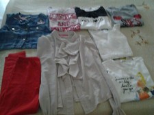 stok/lotto 8 pezzi bimba estivo 8/10 anni in cotone vari colori vari modelli 