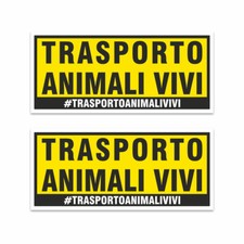 Adesivi Trasporto Animali Vivi