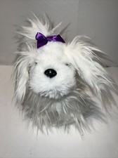 Peluche peluche 10" Battat bianco maltese Yorkie giocattolo razza cucciolo cane soffice