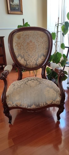 Poltrona antica mogano - poltrona,
