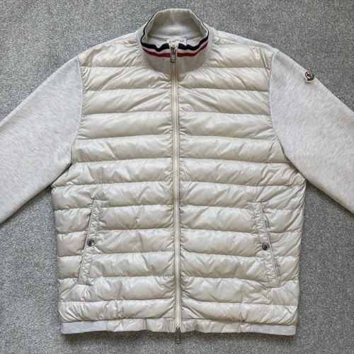 Moncler imbottito zip crema - zip-up,