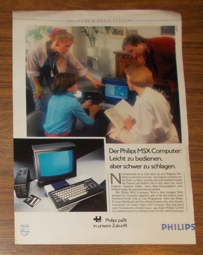Rara pubblicità philips msx - pubblicità,
