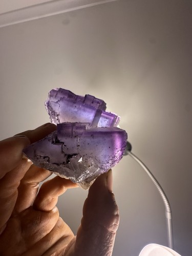 Grappolo fluorite fantasma - di,