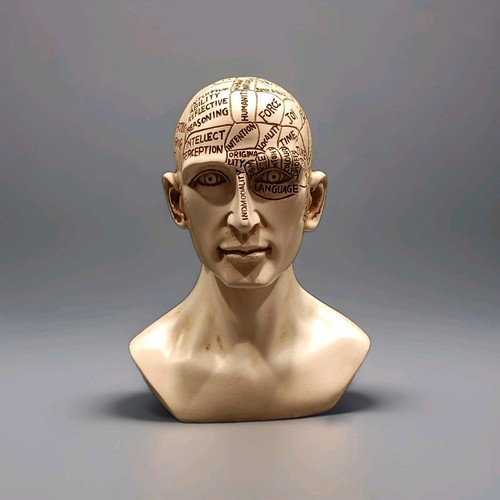Fermacarte uomo testa - testa, cervello