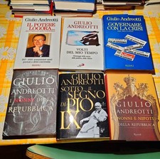 LOTTO 6 LIBRI GIULIO ANDREOTTI