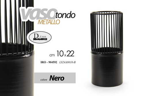 Vaso cilindro traforato porta - vaso,