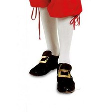 Calze calzettoni bianchi adulto marchese duca conte in nylon 100 Den