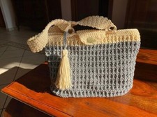 BORSA ALL'UNCINETTO LAVORATA A